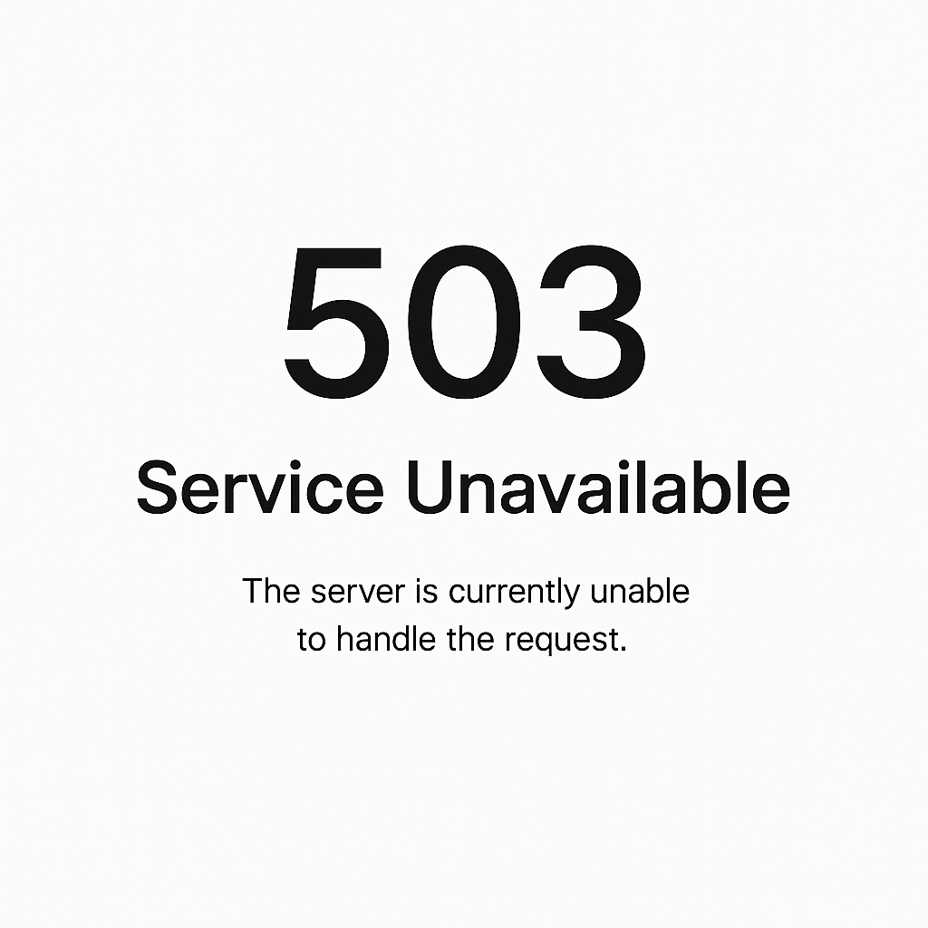 Configuration and Usage of Custom Apache 503 Error Pages for Web Application Instances